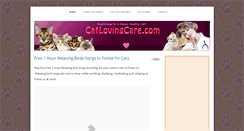 Desktop Screenshot of catlovingcare.com